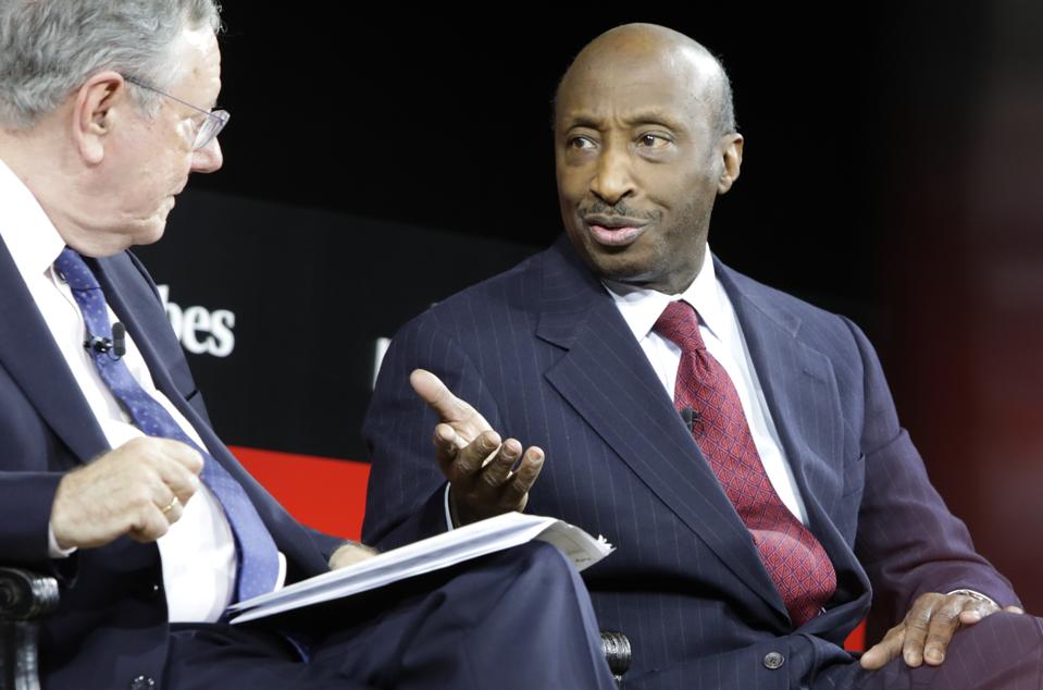 Steve Forbes speaking with Ken Frazier, CEO of Merck & Co., Inc.
