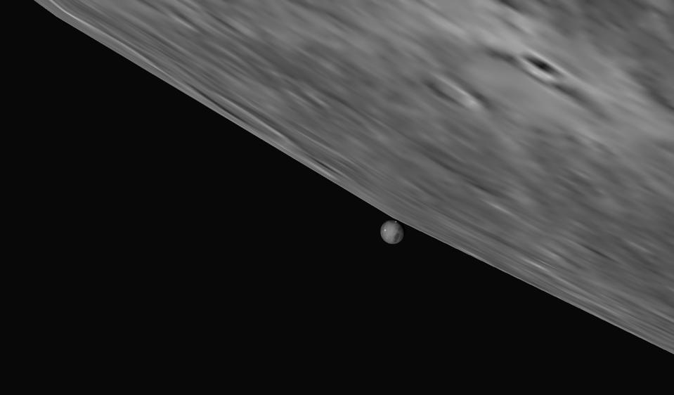 Mars will take just 17 seconds to vanish behind the moon.