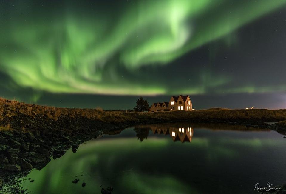 Nakul Sharma's photo of the northern lights.