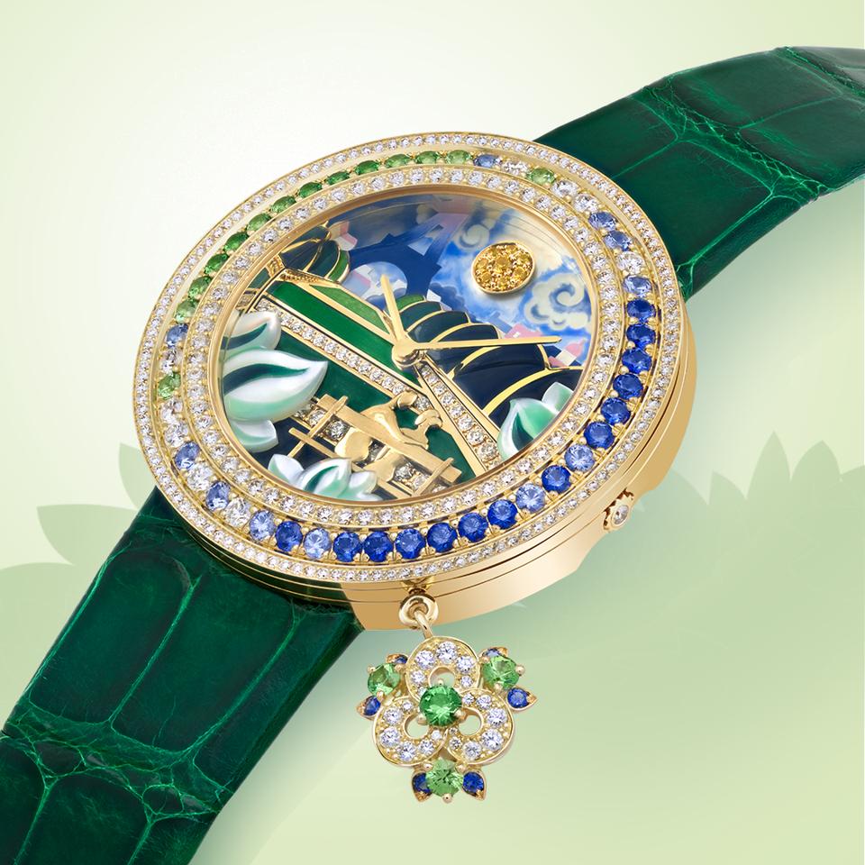 Celebrate Love With Van Cleef And Arpels Ladies Watches Showcasing Extraordinary Art Dials