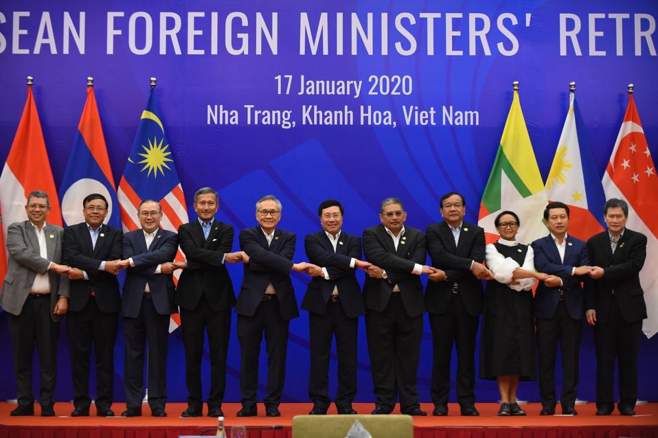 Foreign ministers of the Association of Southeast Asian Nations (ASEAN).