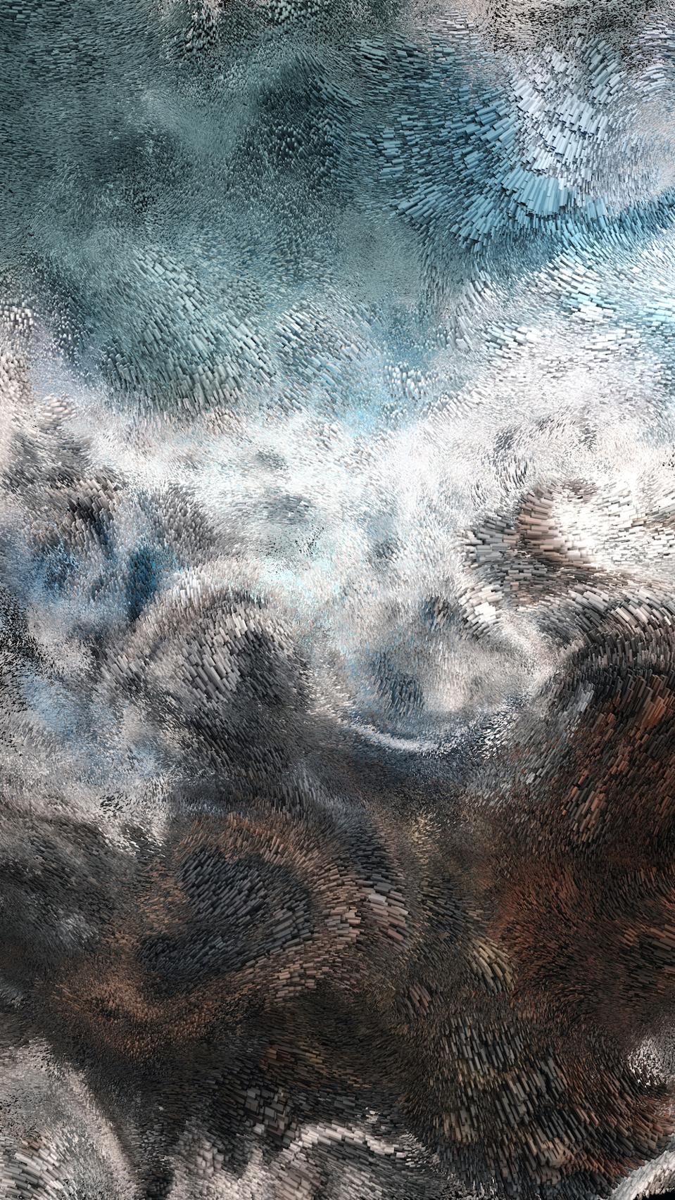 Refik Anadol làm việc với dữ liệu từ cửa hàng sơn Rolls-Royce cho ″ Nghệ thuật hoàn hảo: Vẽ dữ liệu