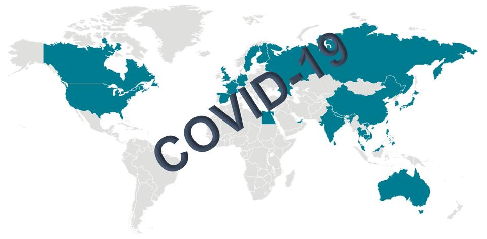 The global spread of the COVID-19 virus