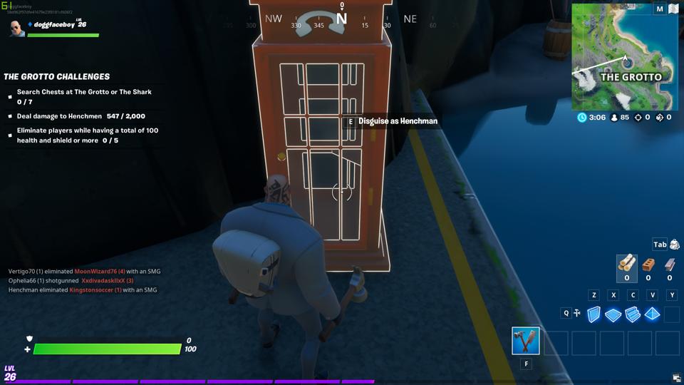 The Grotto Phone Booth Location Fortnite