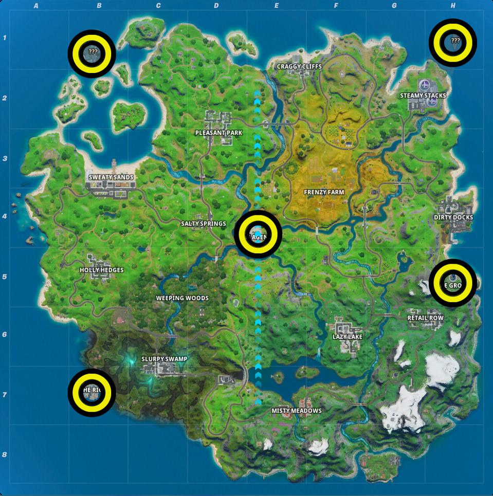 Phone Booth Locations Fortnite Map