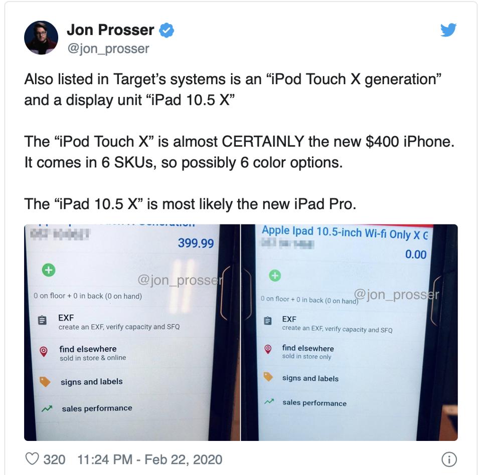 new iphone se 2 and ipad expected