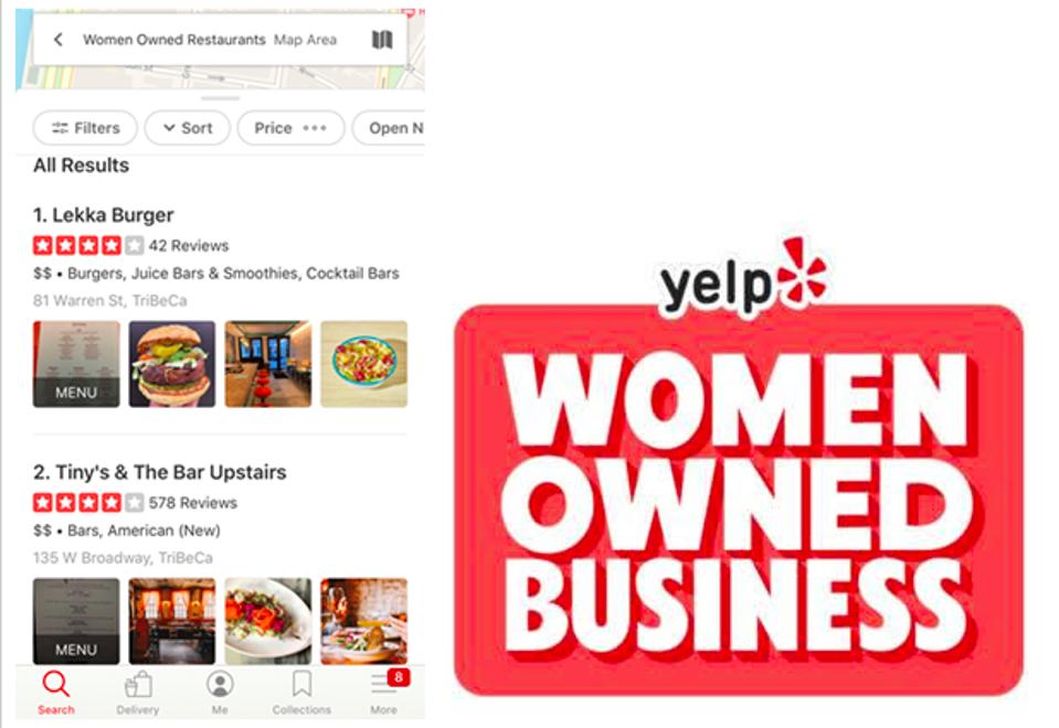 Yelp Adds Search Function To Help Users Find Women Owned Businesses