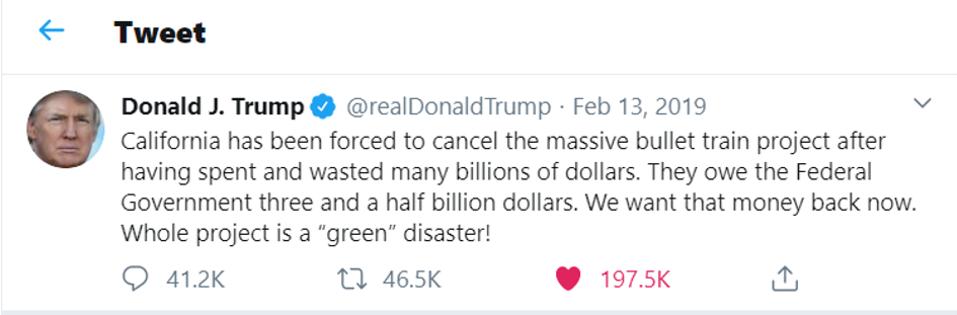 Trump tweet