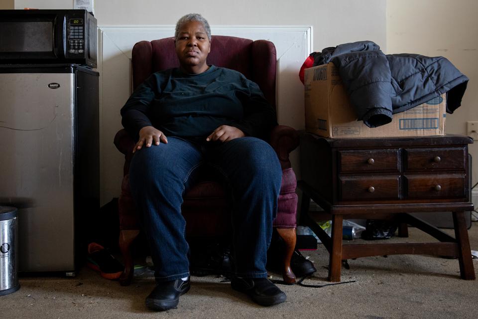 Sharon Bosley in her Baltimore home.