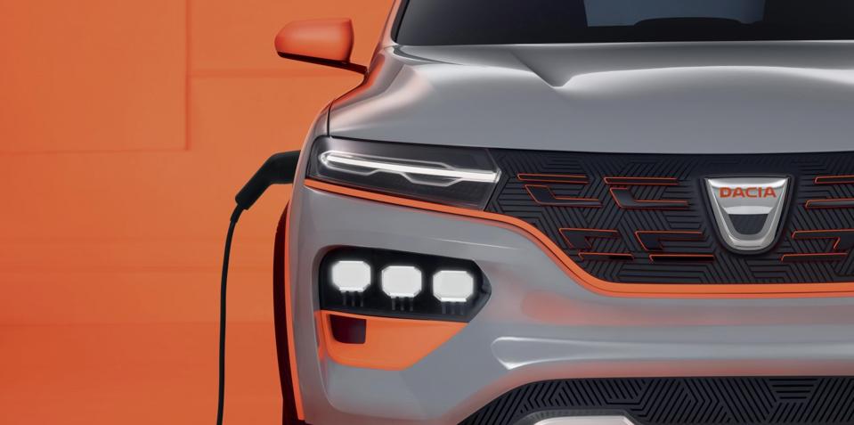 Elektrická zásuvná koncepcia Dacia Spring