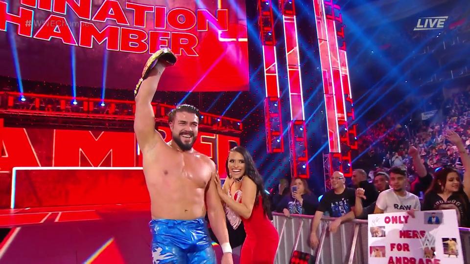 Wwe Elimination Chamber 2020 Results Andrade Retains U S Title Reigniting A Big Push After His Wellness Suspension