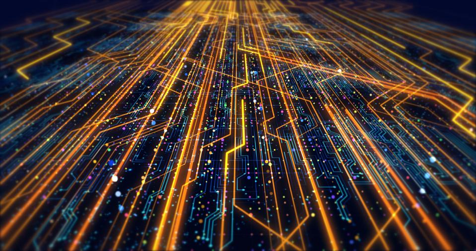 Futuristic Circuit Board Render
