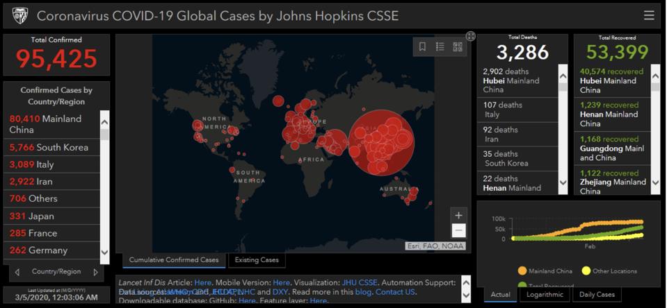 Map virus japan corona