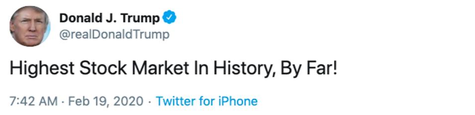 Trump’s Stock Market Returns Fall Behind Obama’s As The Dow Enters Bear ...