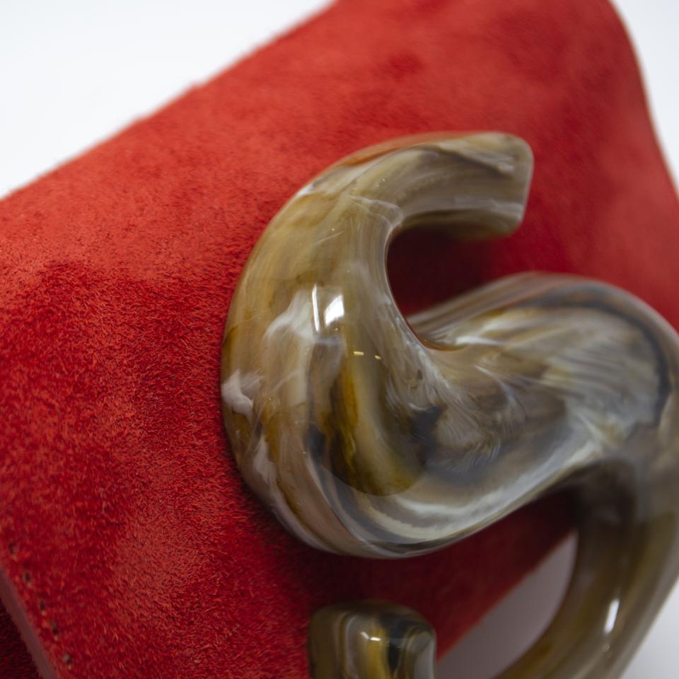Red Mini Triangle with Toffee ″s″ Resin