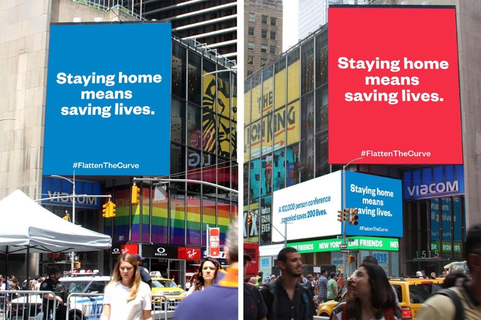 Reddit Cofounder Alexis Ohanian Bought A Billboard In Times Square To Inform People About Covid 19