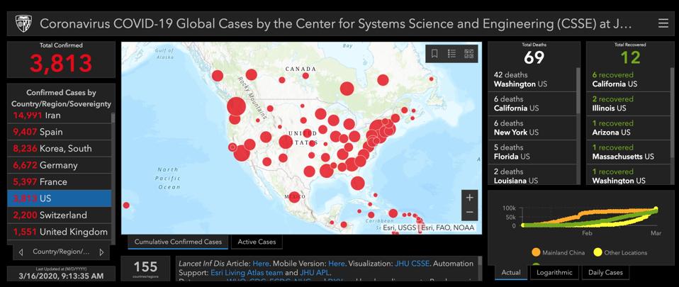 Coronavirus Map How To Track Coronavirus Spread Across The Globe