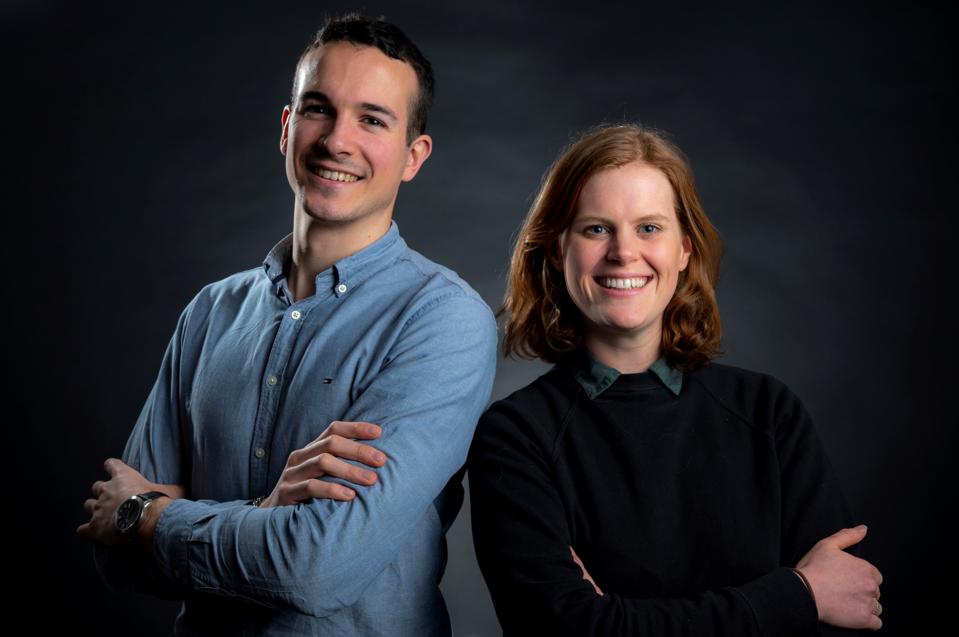 Alexandre Meurisse and Beth Lomax, researchers at the European Space Agency