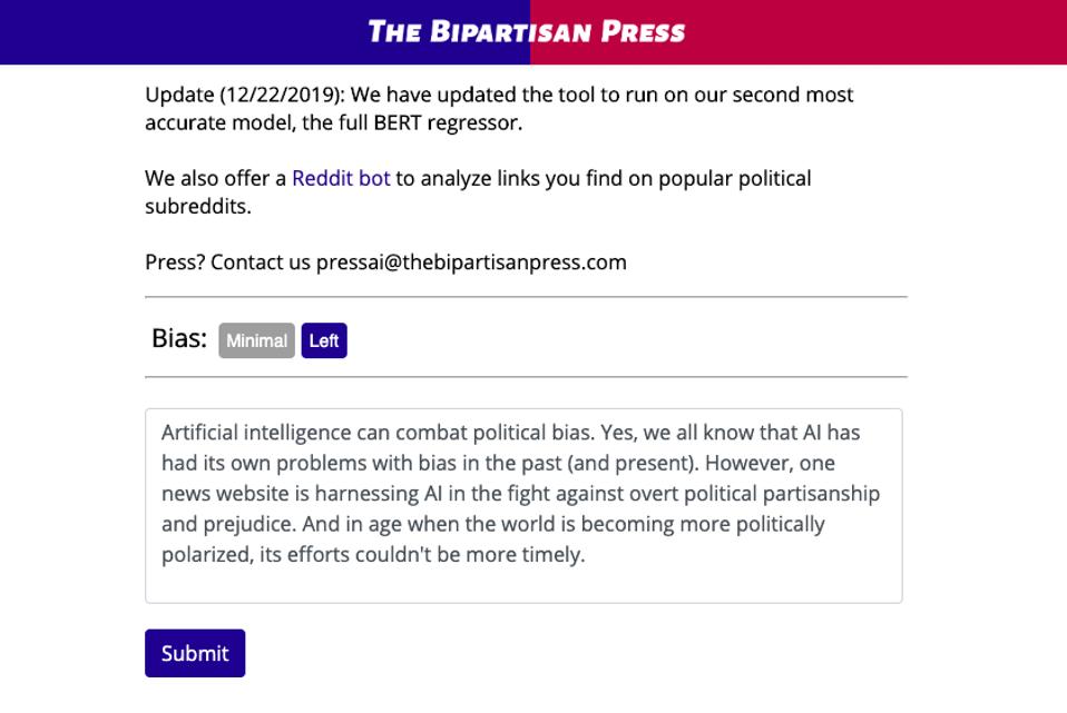 AI political bias