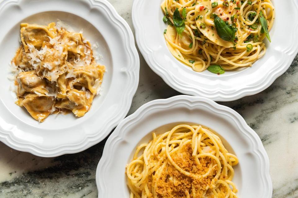 Da Toscano's pasta, served at the West Village restaurant.