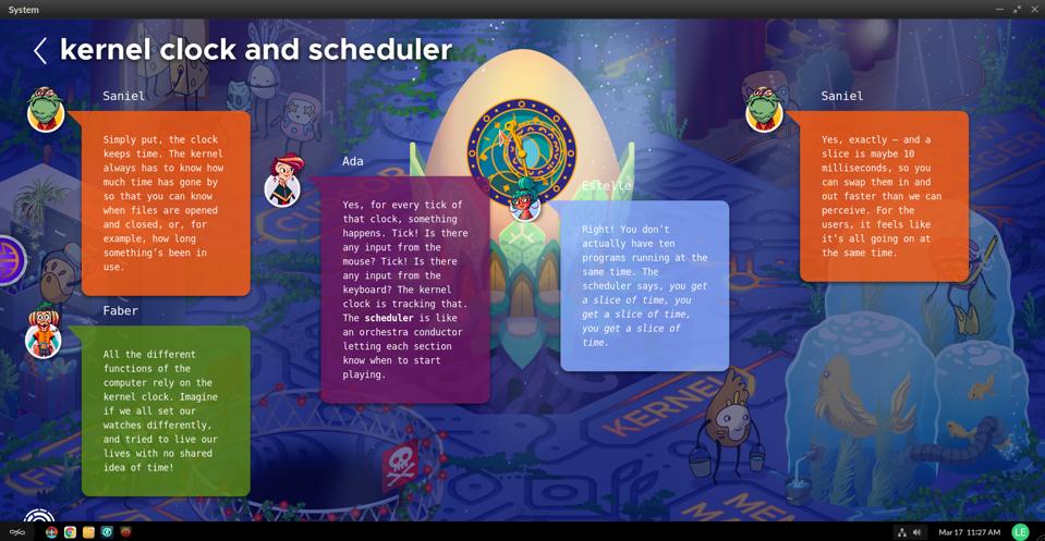 Endless OS ships with ″Hack,″ an educational game that teaches you about every aspect of an operating system.