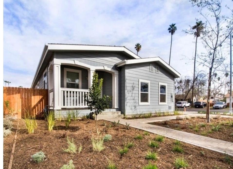 This ADU by US Modular will serve as the family's residence until their larger home is rebuilt since it was destroyed by fire.