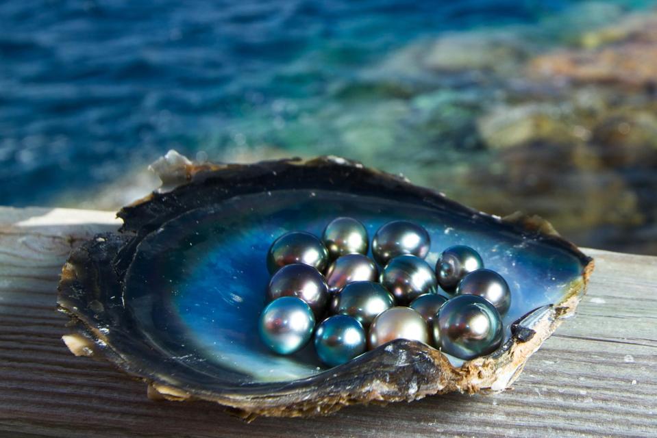 Kamoka pearls are sustainably cultivated on the South Pacific atoll of Ahe. 