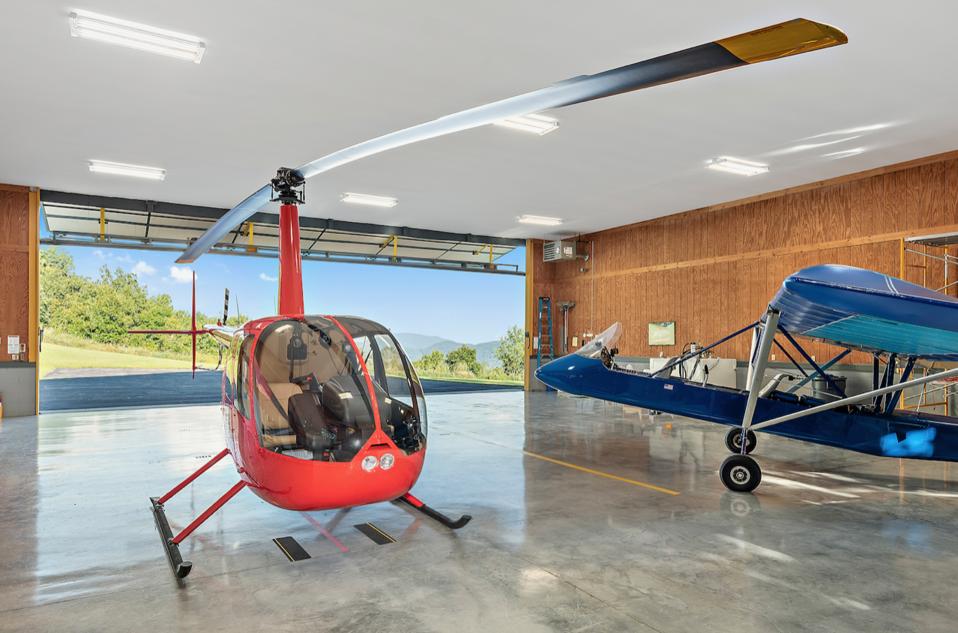 High Mountain includes a large aircraft hangar.
