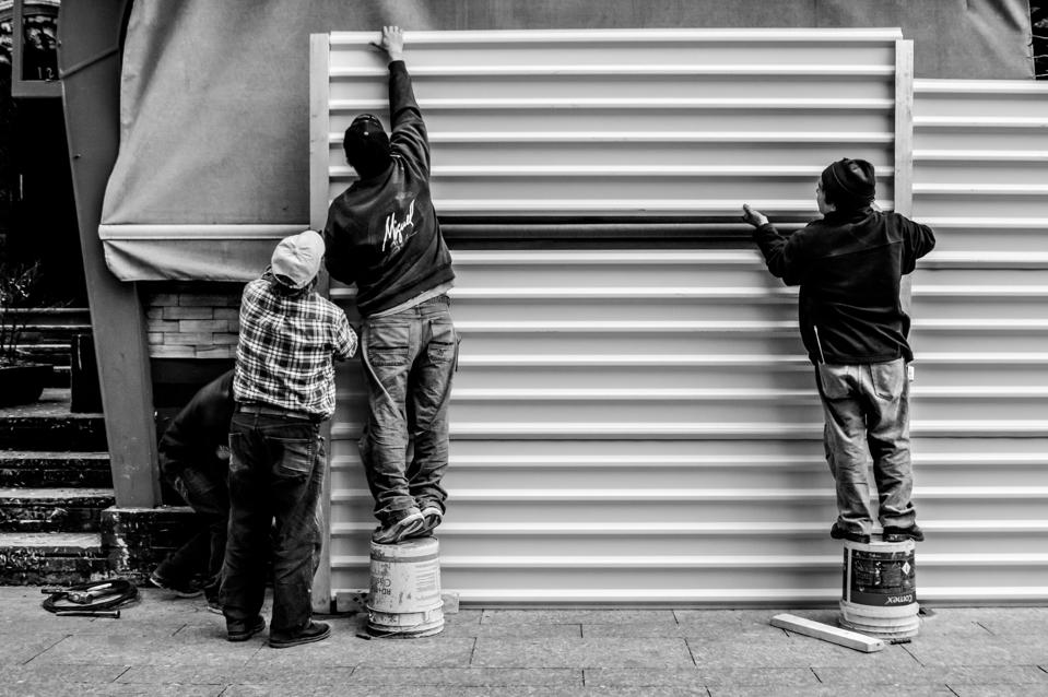 construction workers building, small business, continuity, non-essential business