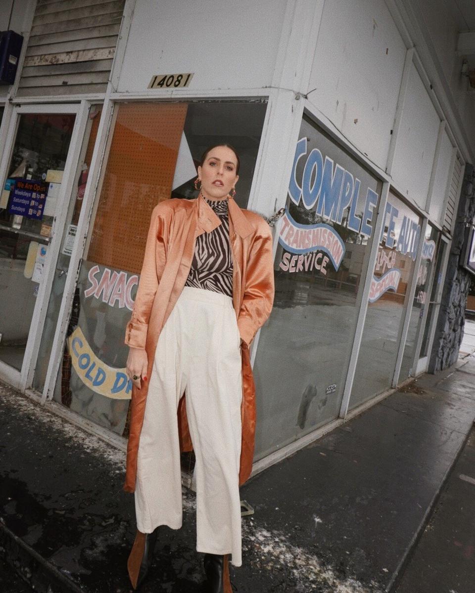 Thrifted fashion, vintage fashion, Beth Jones, style, fashion, zebra print,