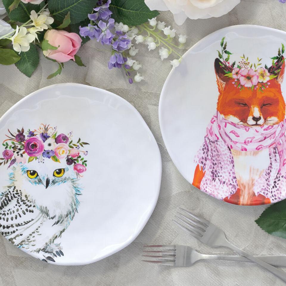 Melamine plates, outdoor plates, interior design, tabletop