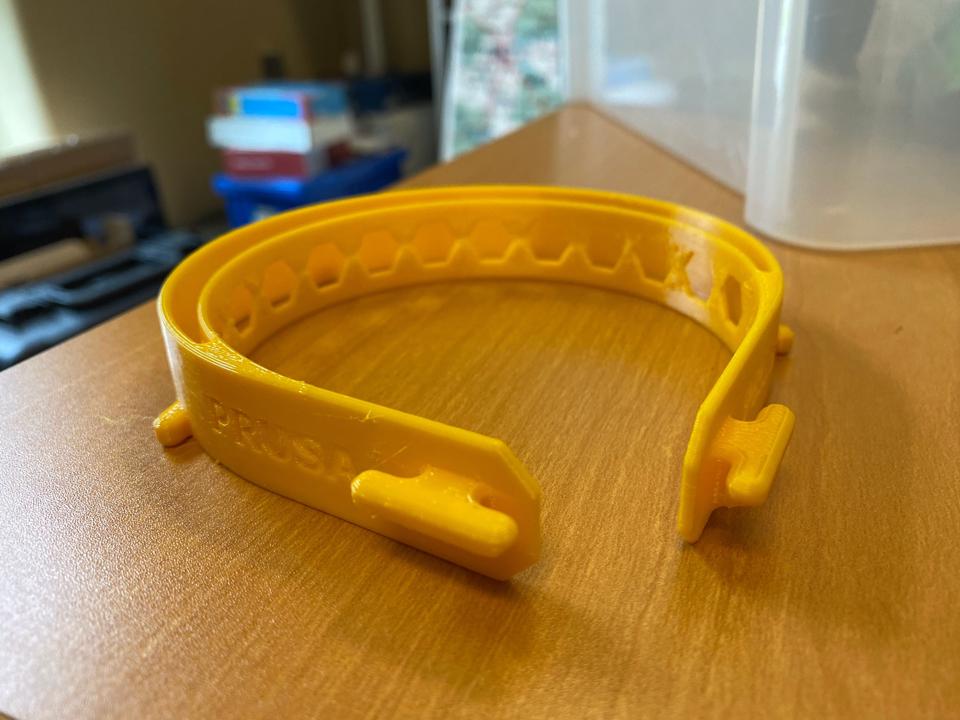 TTU Ismail Fidan Prusa Face Shield Parts 3D Printed