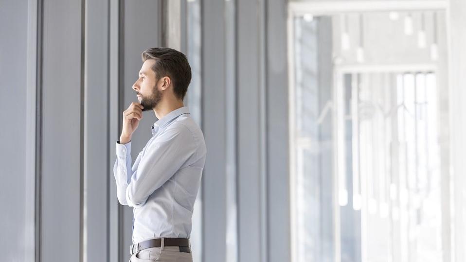businessman thinking
