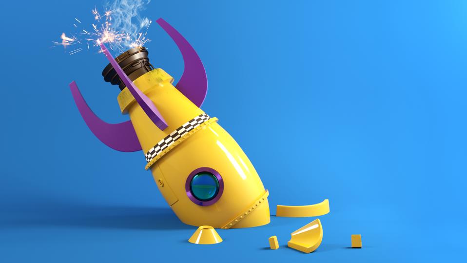 Broken Retro Toy Rocket