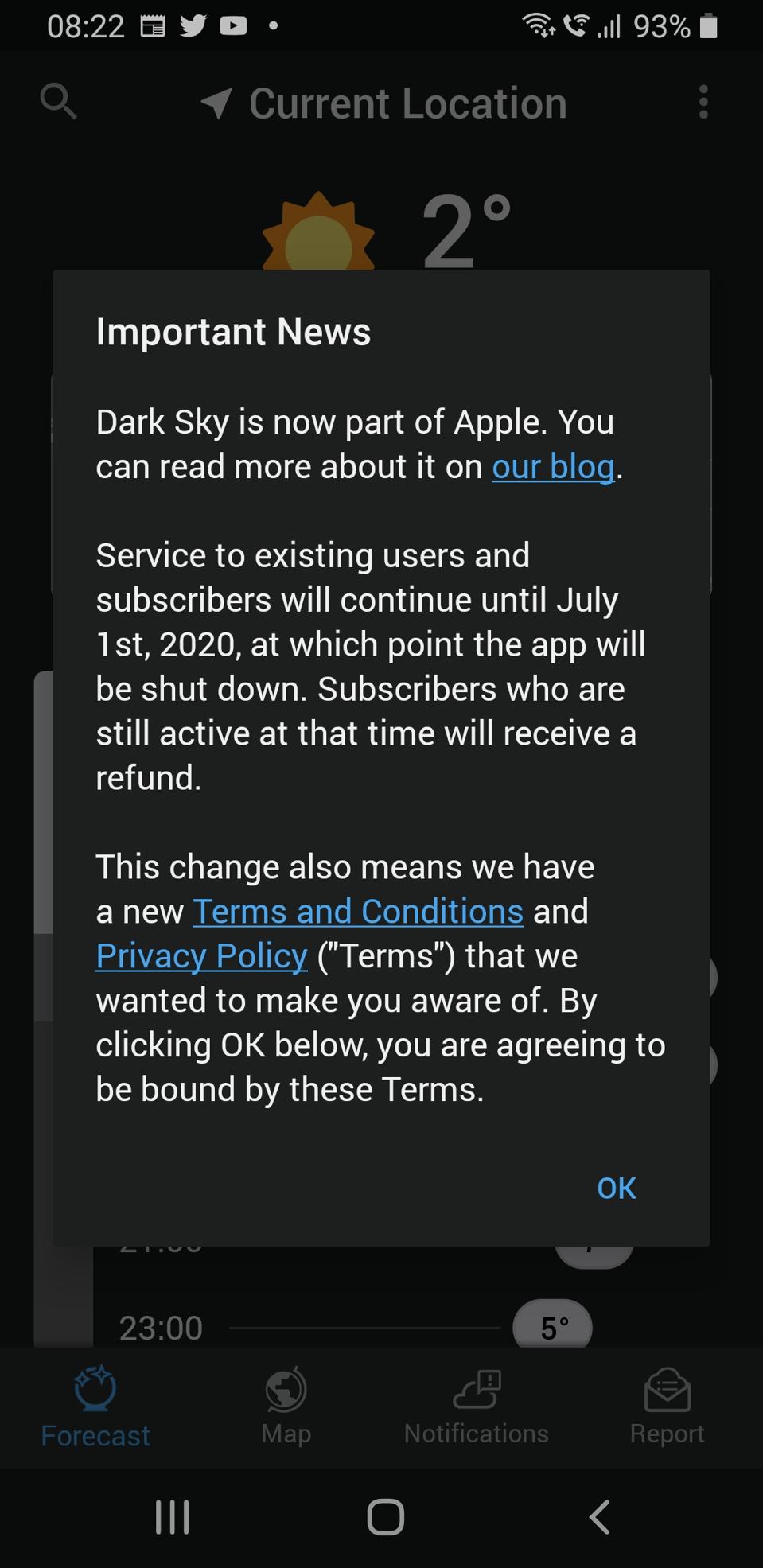 Apple S Dark Sky App Buyout Casts Dark Clouds For Android Users