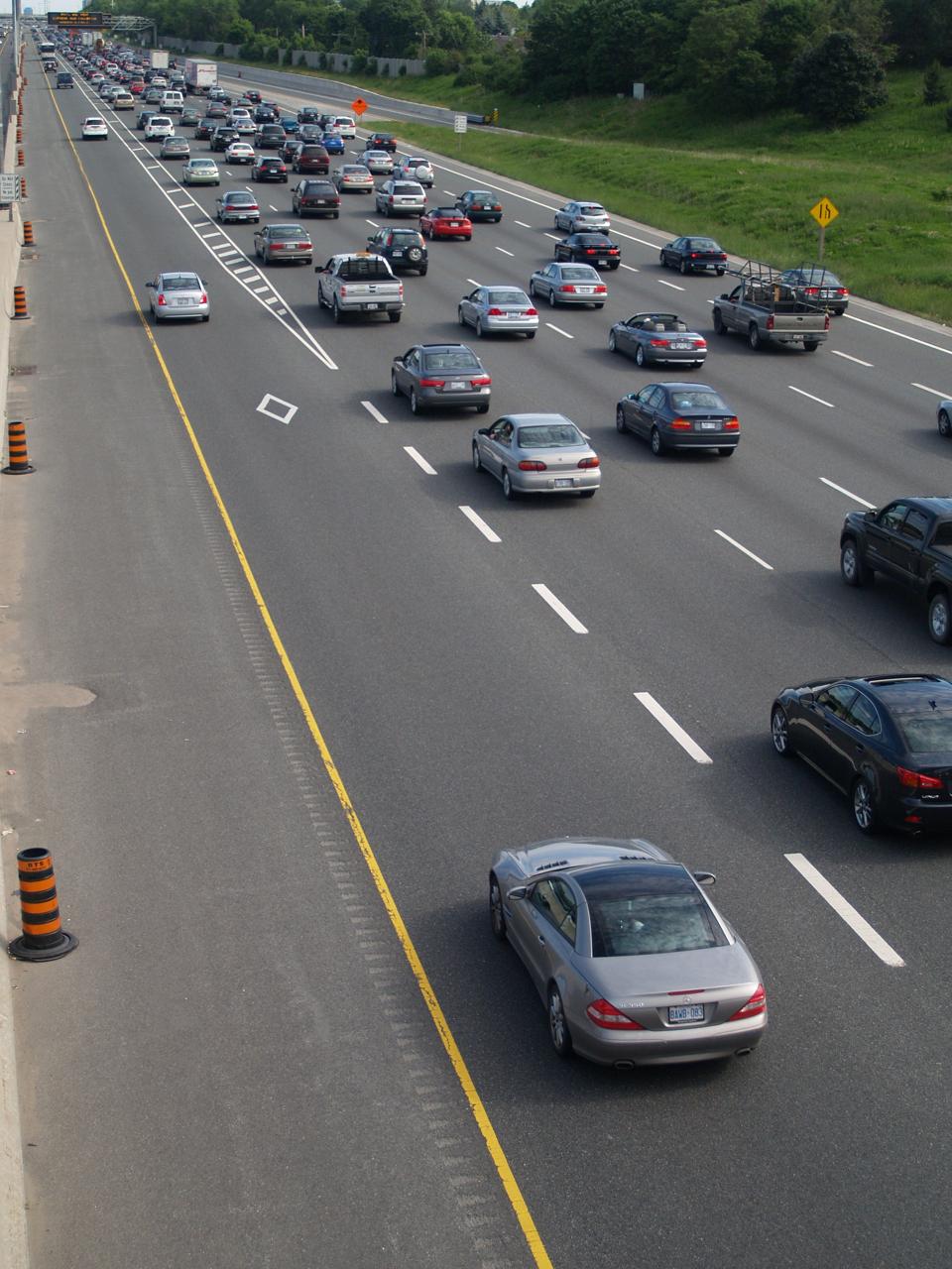 Traffic jam in Ontario, Canada