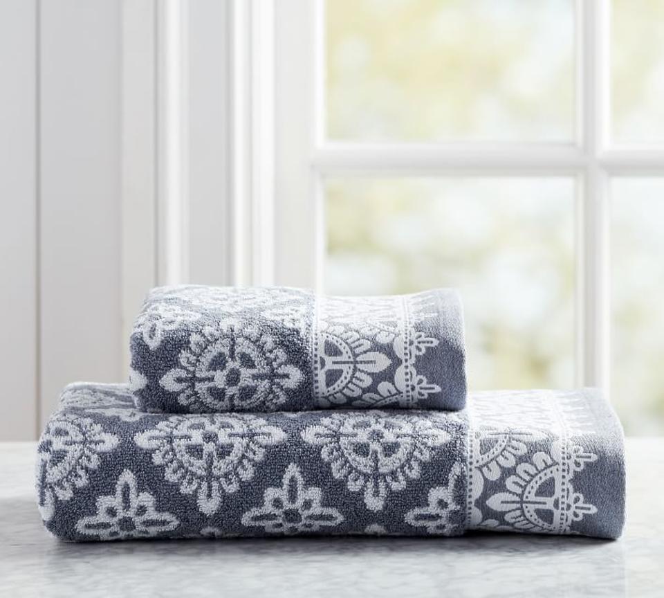 Pottery Barn Alva Jacquard Towels