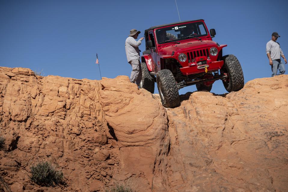 Jeep Logandale trails in Valley of Fire State Park Nevada