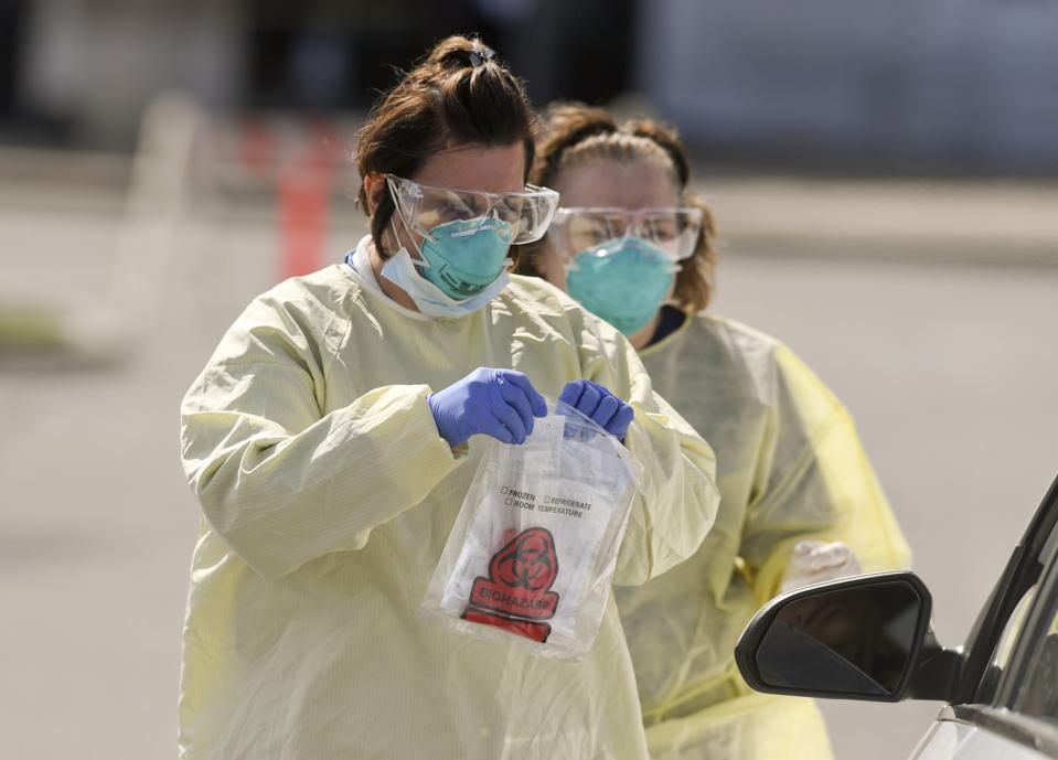 Coronavirus Drive Thru Testing Penn State Health Saint Joseph