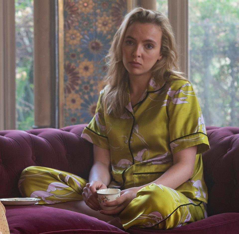 It's a pair of Olivia Von Halle pyjamas for Villanelle's season 3 loungewear