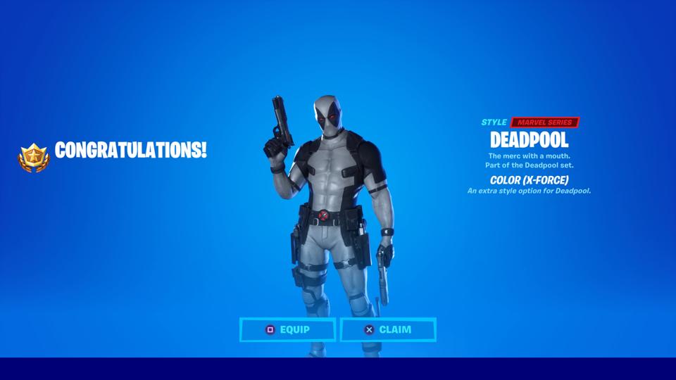 Deadpool Salute Pants Location