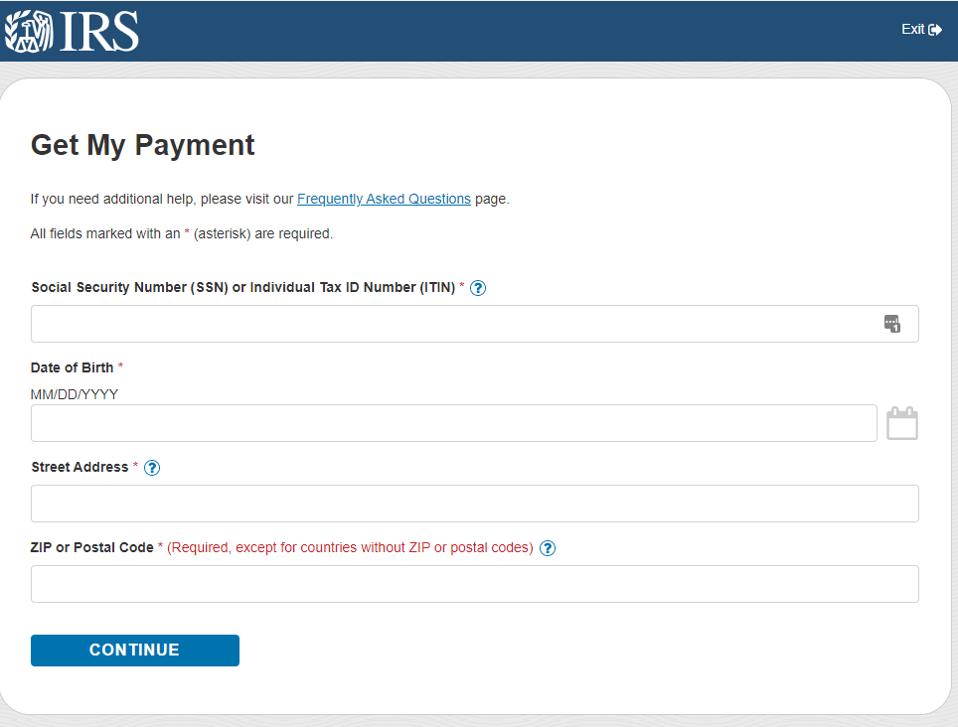 get my payment info needed