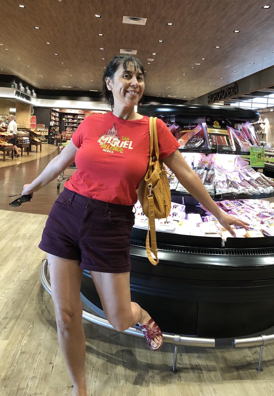 Jet Metier at well stocked supermarket in Mexico