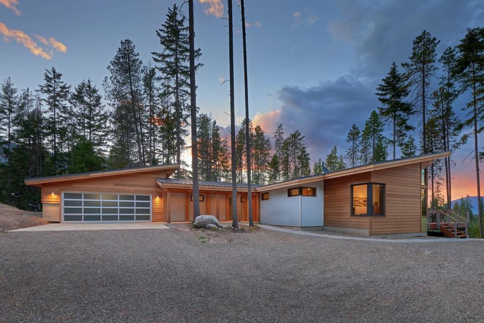 A 1500 Square foot house built with Timber frame and structural insulated panels (SIPs) designed by FabCab in Cle Elum, WA.