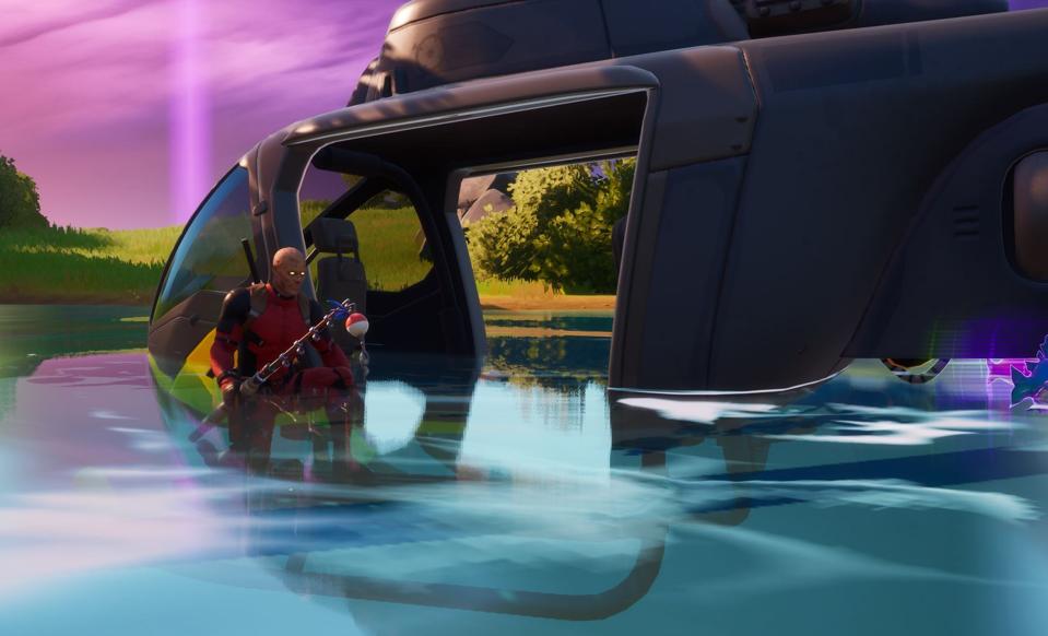 Fortnite Challenge The Best Way To Catch Fish While Riding In A Choppa