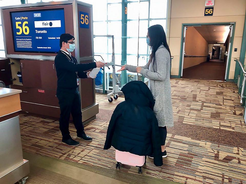 TORONTO AIRPORT pandemic travel virus coronavirus travel airlines Canada COVID-19