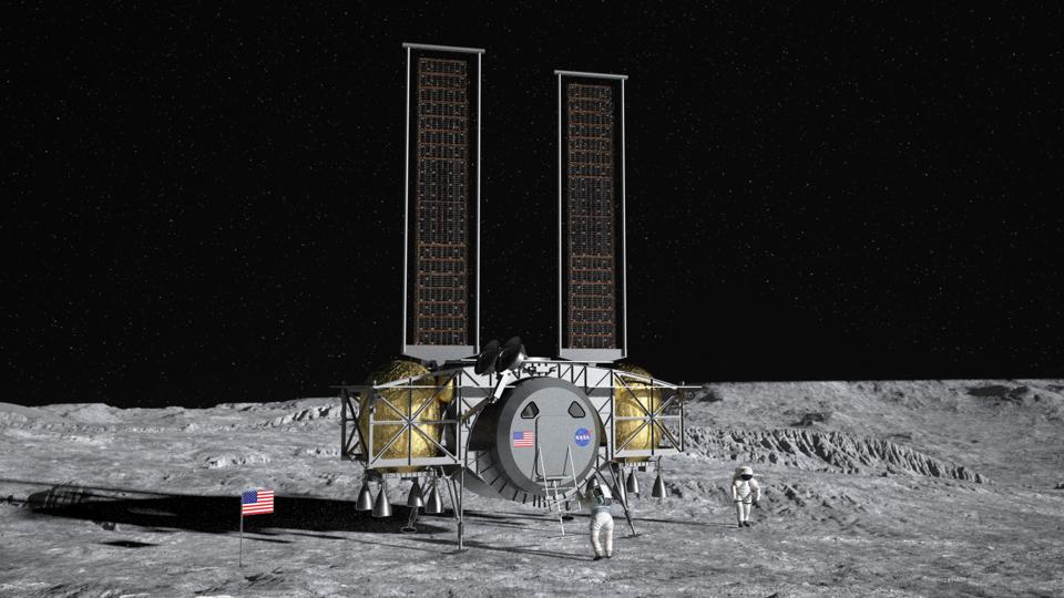 Dynetics lander on the Moon