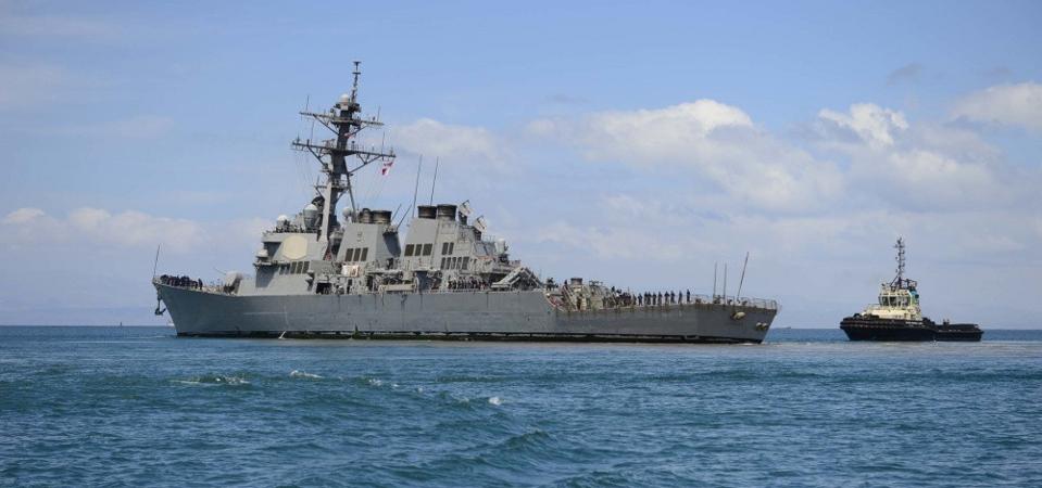 USS Ramage (DDG 61) departs the Horn of Africa on February 24, 2020