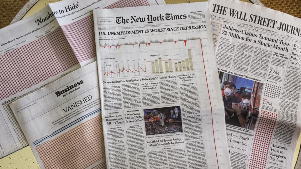 April S Off The Chart Unemployment Numbers Literally Run Off The Printed Page April S Off The Chart Unemployment Numbers Literally Run Off The Printed Page