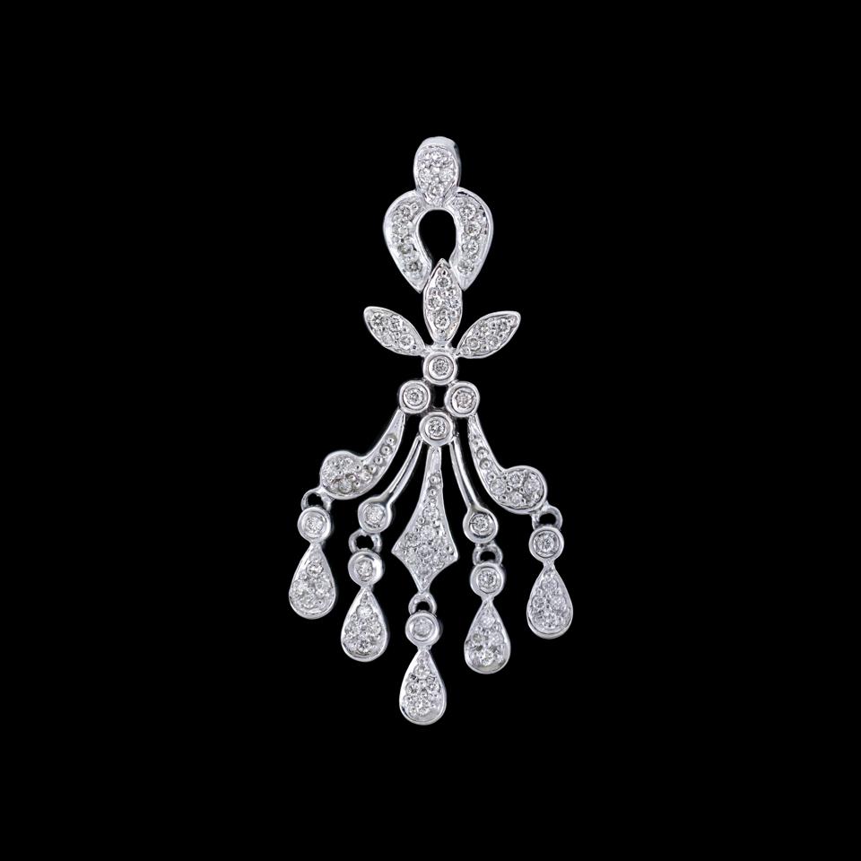 Diamond Chandelier earrings at the GAVEL & BLOCK Benefit Auction